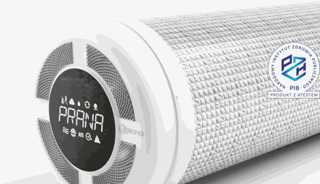 Rekuperator ścienny PRANA Origami 150 Stop Smog